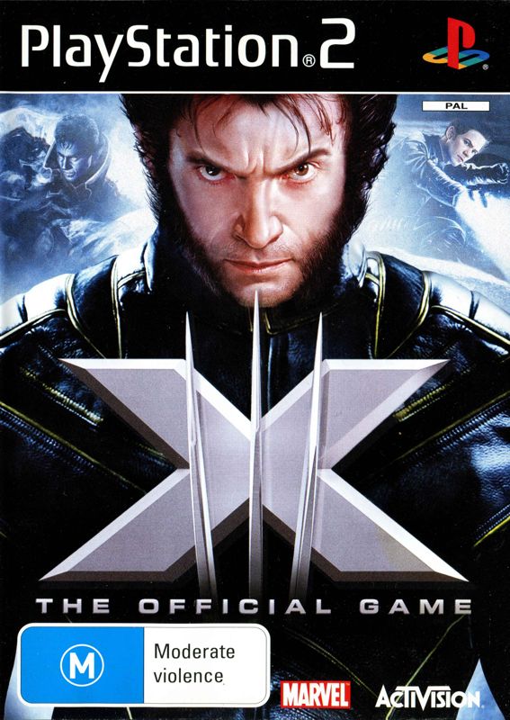 X-Men: The Official Game box art for Playstation 2